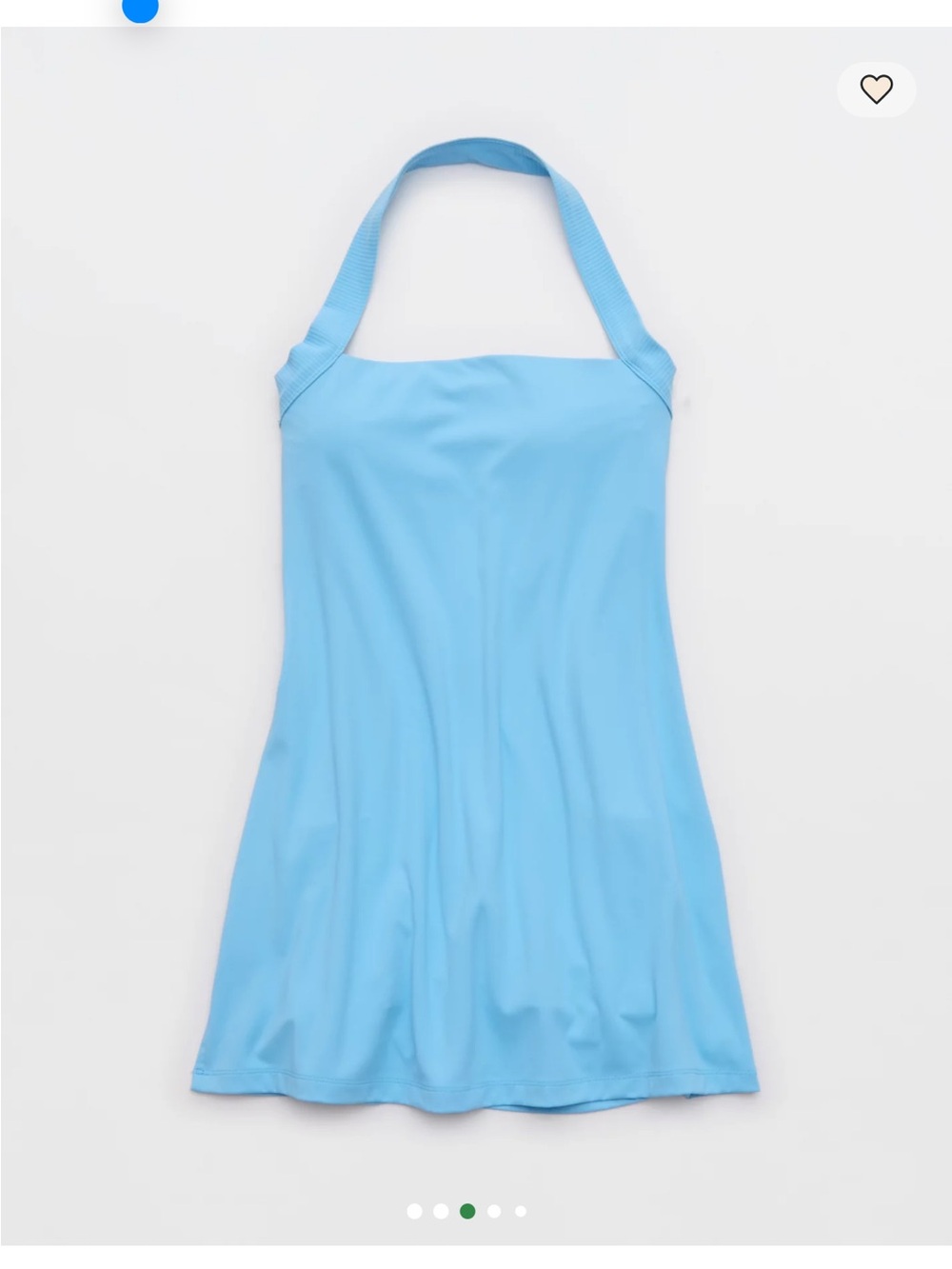 OFFLINE By Aerie Real Me Halter Mini Dress size large in moody blues NWT